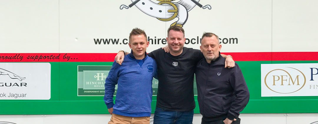 Chefs Simon Shaw, Sean Sutton and Andrew Nutter for Charity Polo Day