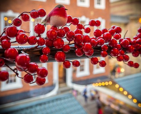 Christmas baubles at El Gato Negro