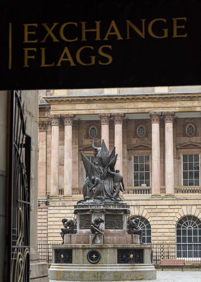 Exchange Flags and Nelson Monument