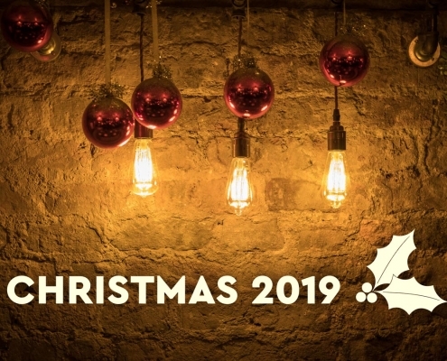 Christmas 2019 decorations at El Gato Negro