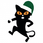 El Gato Negro Christmas Cat for Xmas